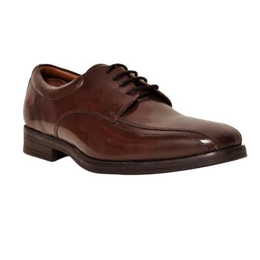 Mens Brown Formal Leather Derby Shoes 