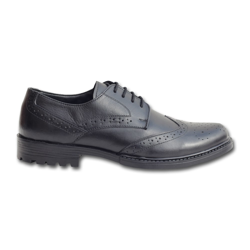 Black Genuine Leather Oxford Shoes