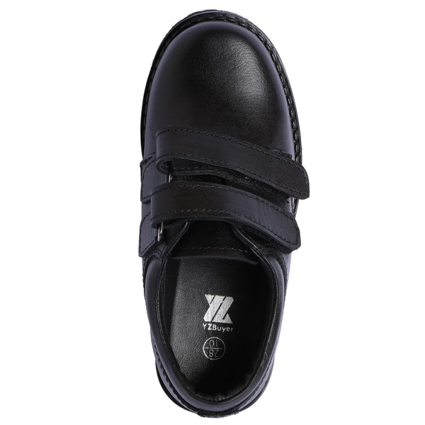 adidas black leather school shoes