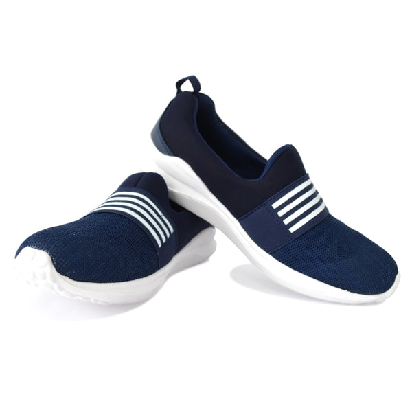 navy blue slip on tennis shoes