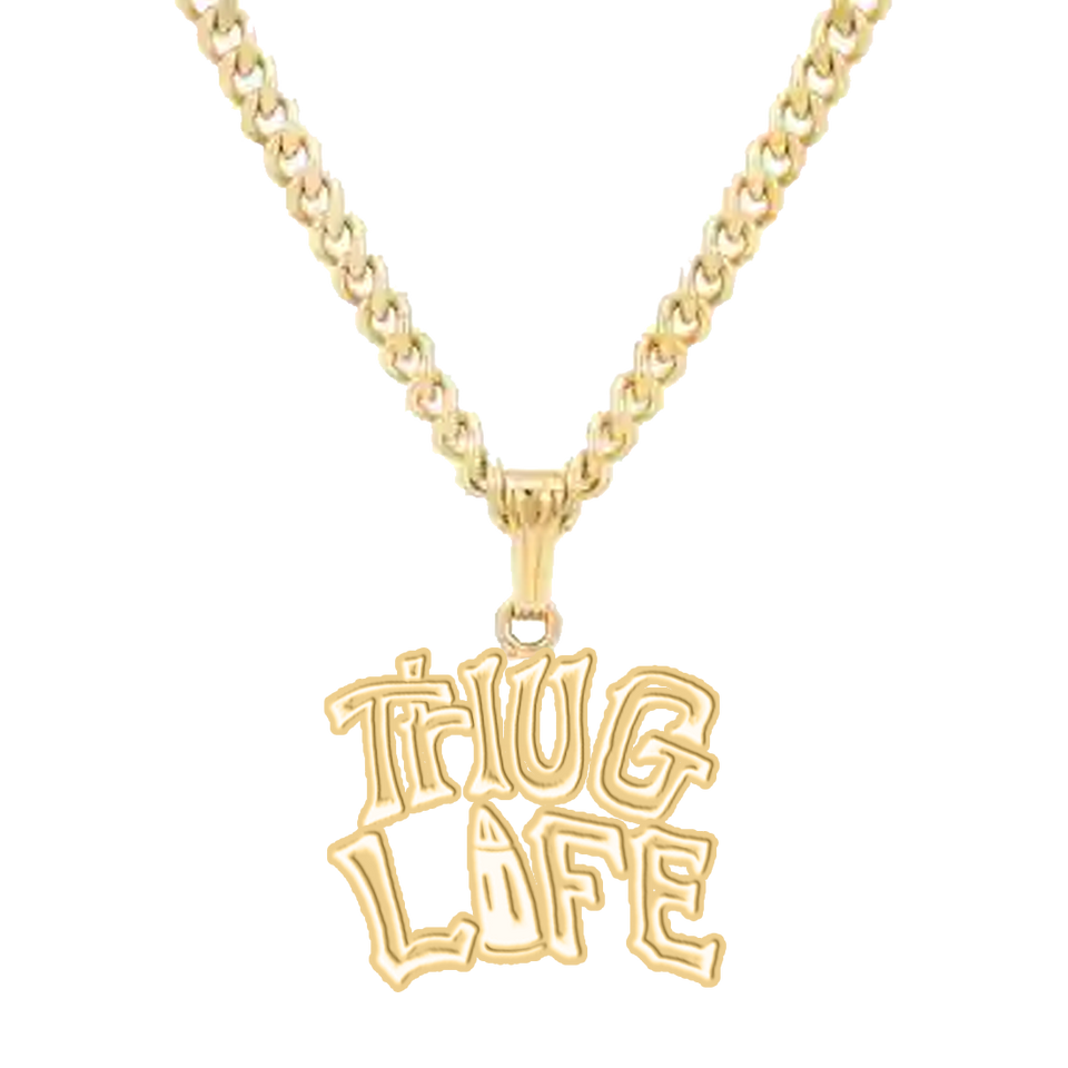 King Ice(キングアイス) 2pac Classic Logo Necklace 14K Gold Single