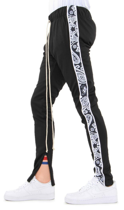 graphic track pants