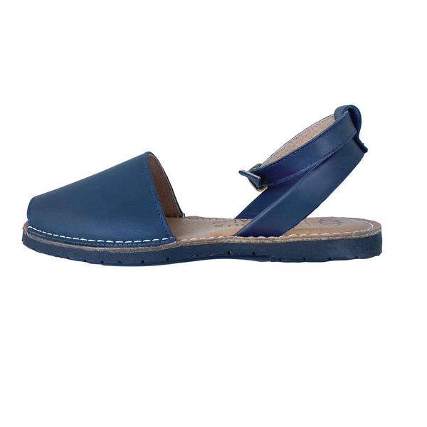 Navy blue sandals with strap - The Spanish Sandal Company