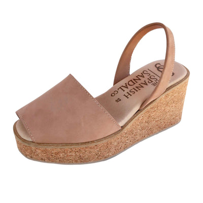 tan cork wedges