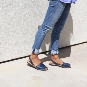 Navy blue sandals - The Spanish Sandal Company