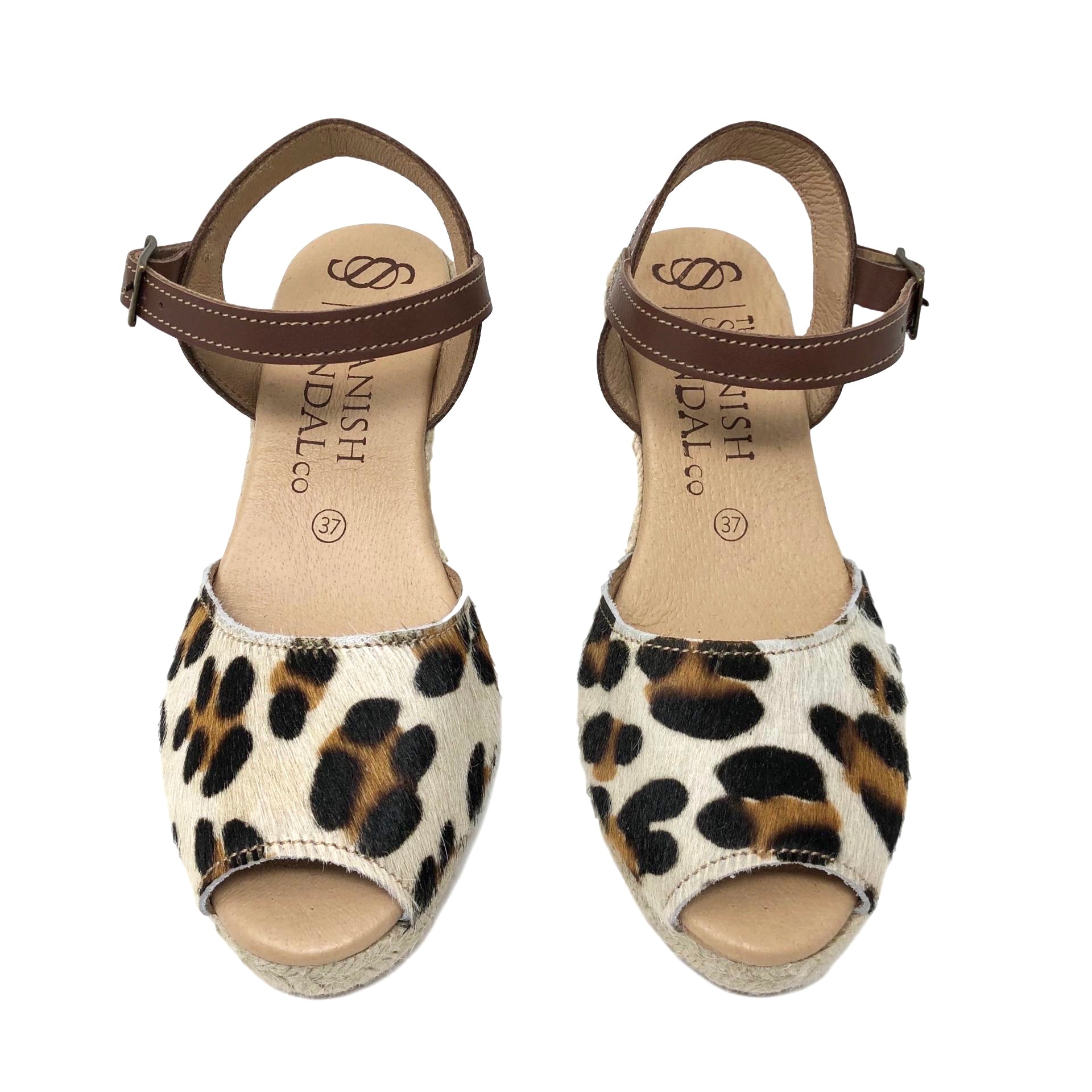 leopard print espadrille wedges