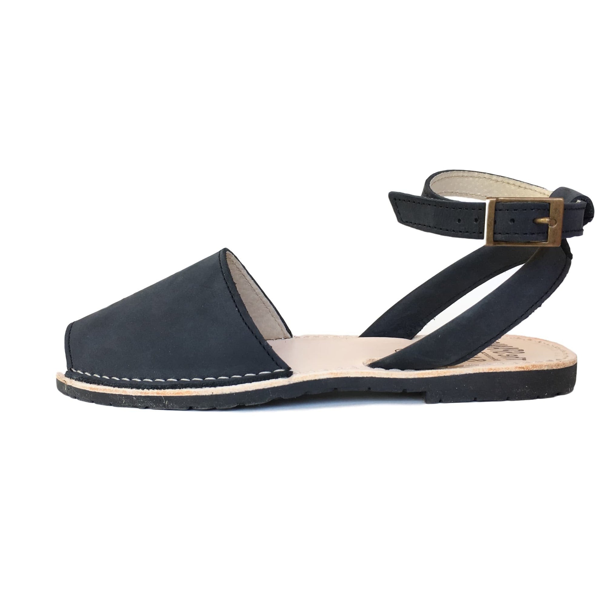  Dark blue sandals  with ankle strap Beautiful leather 