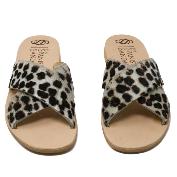 Leopard print slides - The Spanish Sandal Company