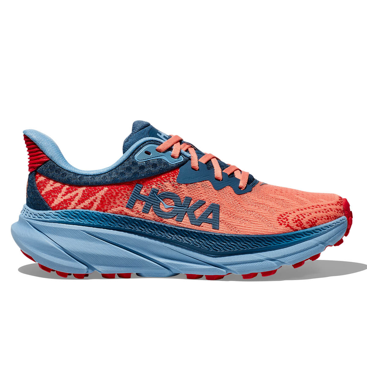 Hoka Challenger 7 Womens | Papaya / Real Teal - Coral