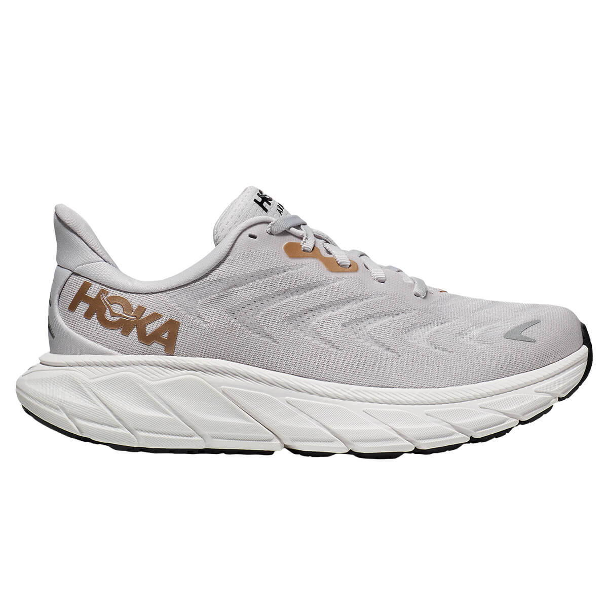 Hoka Arahi 6 Womens | Nimbus Cloud / Rose Gold - White