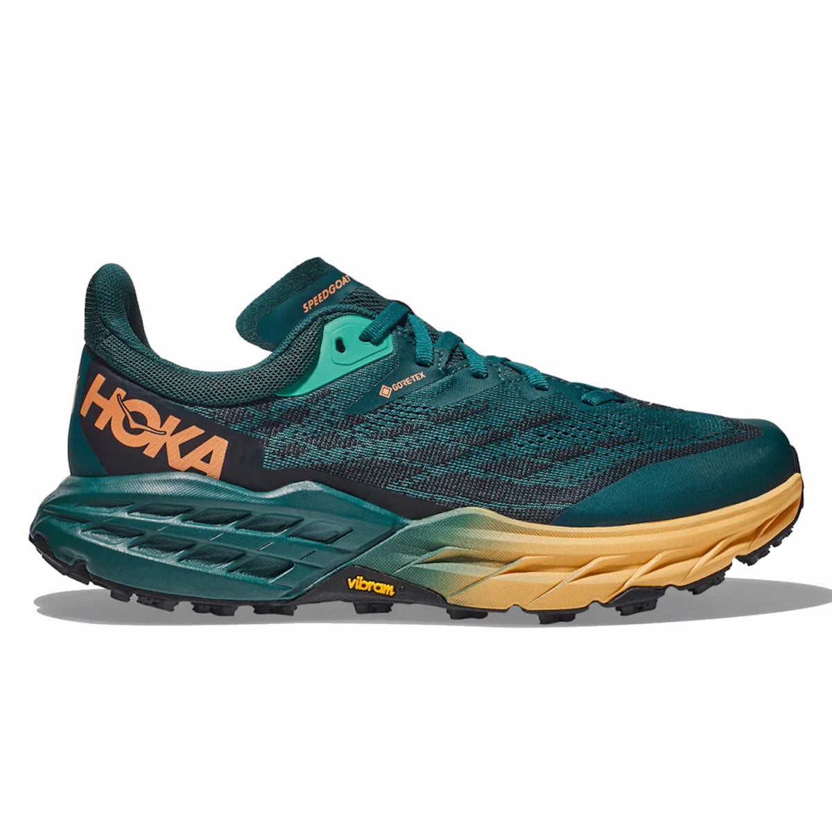 Hoka Speedgoat 5 GTX Womens | Deep Teal / Black - Green