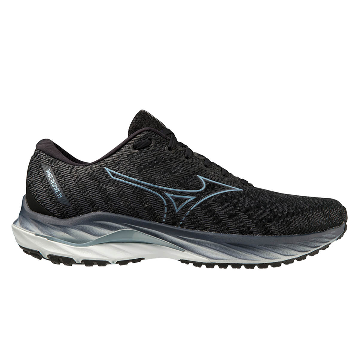 Mizuno Wave Inspire 19 Mens | Blk/gridge/illusionblue - Black