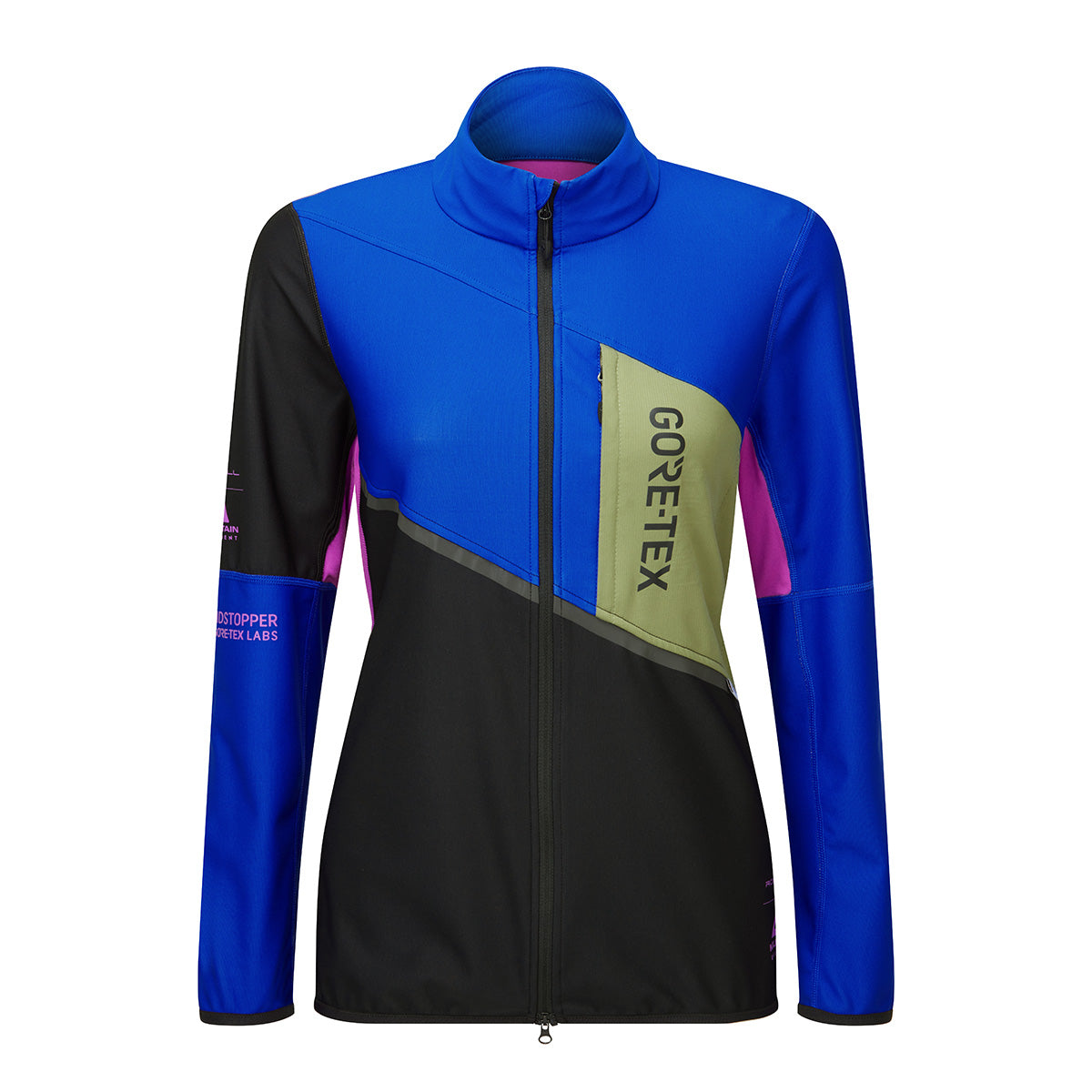 Ronhill Tech Gore-Tex Windstopper Jacket Womens | Black/cobalt - Black