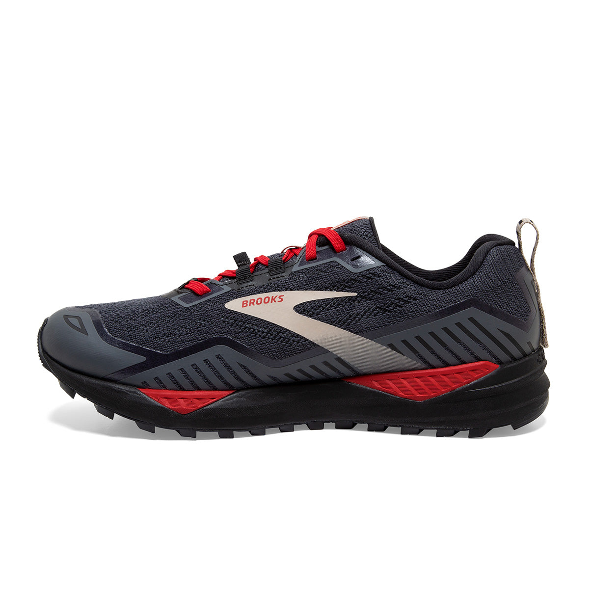 Brooks Cascadia GTX 15 Mens | Black/ebony/red | Alexandra Sports