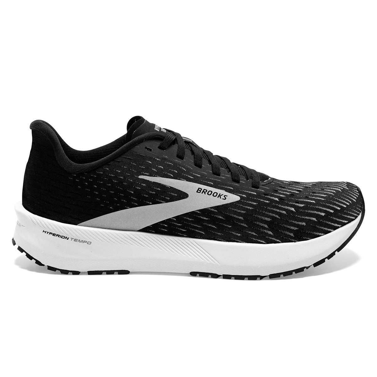 Brooks Hyperion Tempo Mens | Black/silver/white | Alexandra Sports