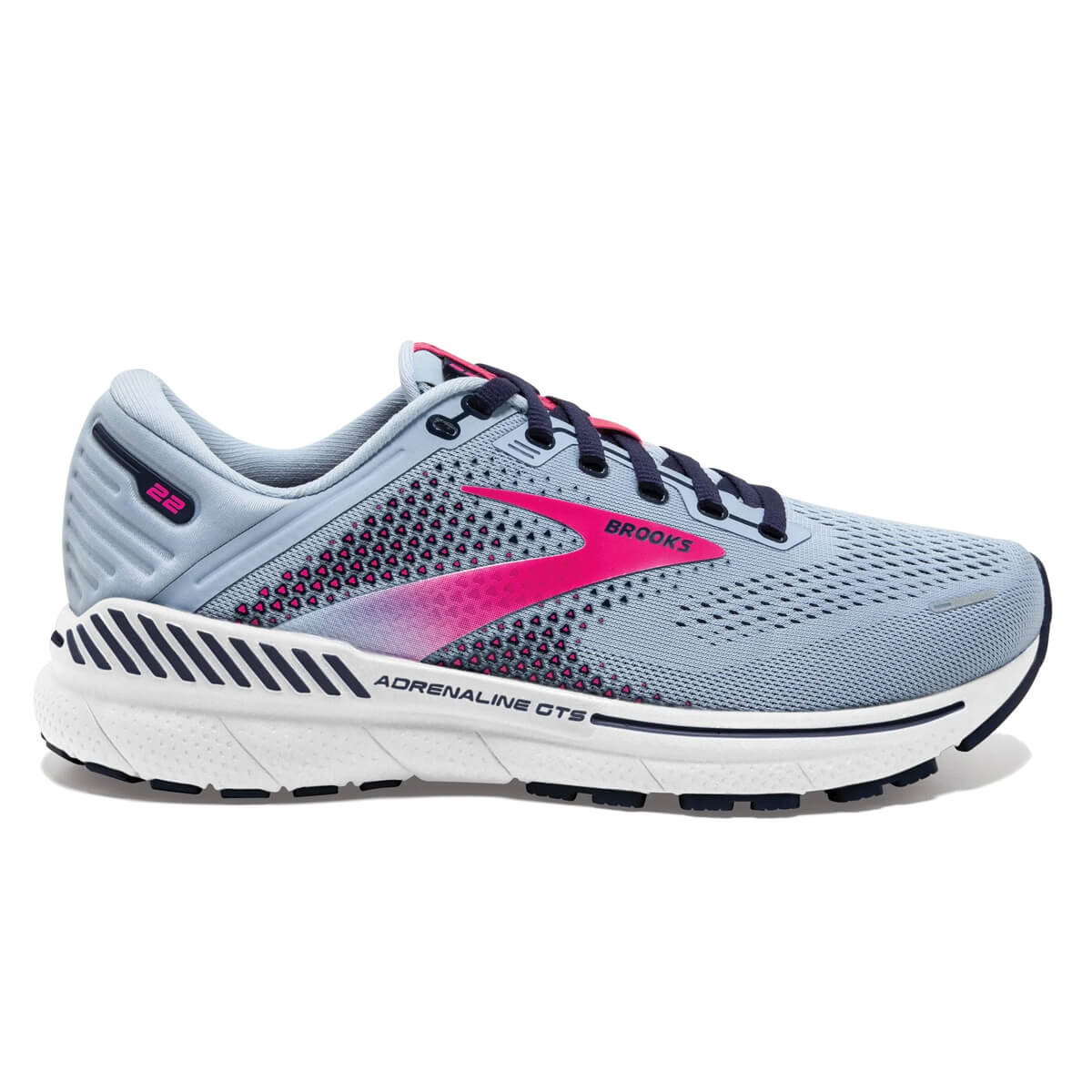 Brooks Adrenaline GTS 22 Womens | Kentucky Blue/peacoat/pink - Blue