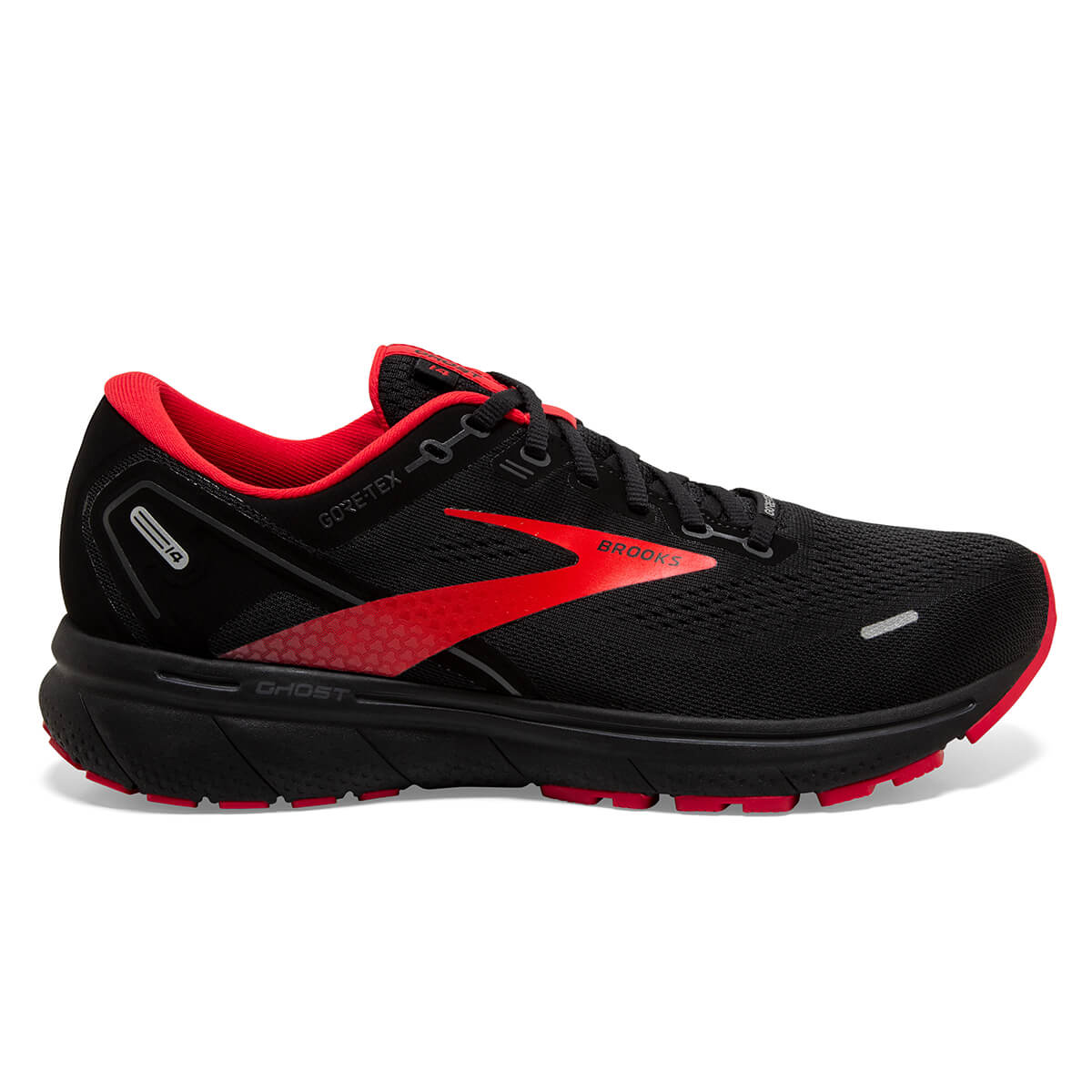 Brooks Ghost 14 GTX Mens | Black/blackened Pearl/highriskred ...