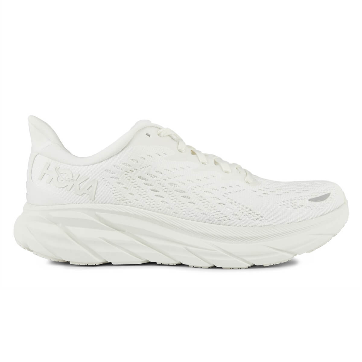 Hoka Clifton 8 Mens | White / White - White