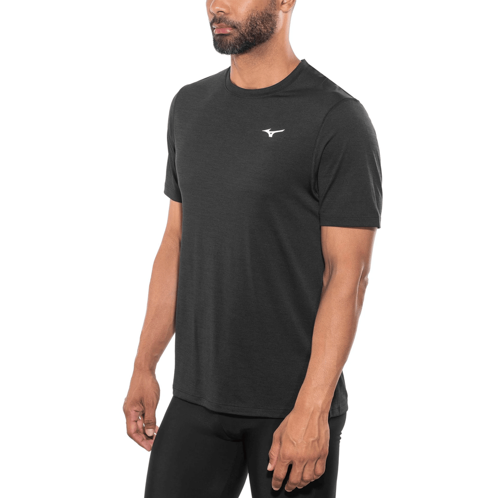 Mizuno Mens Impulse Core Tee | Black | Alexandra Sports