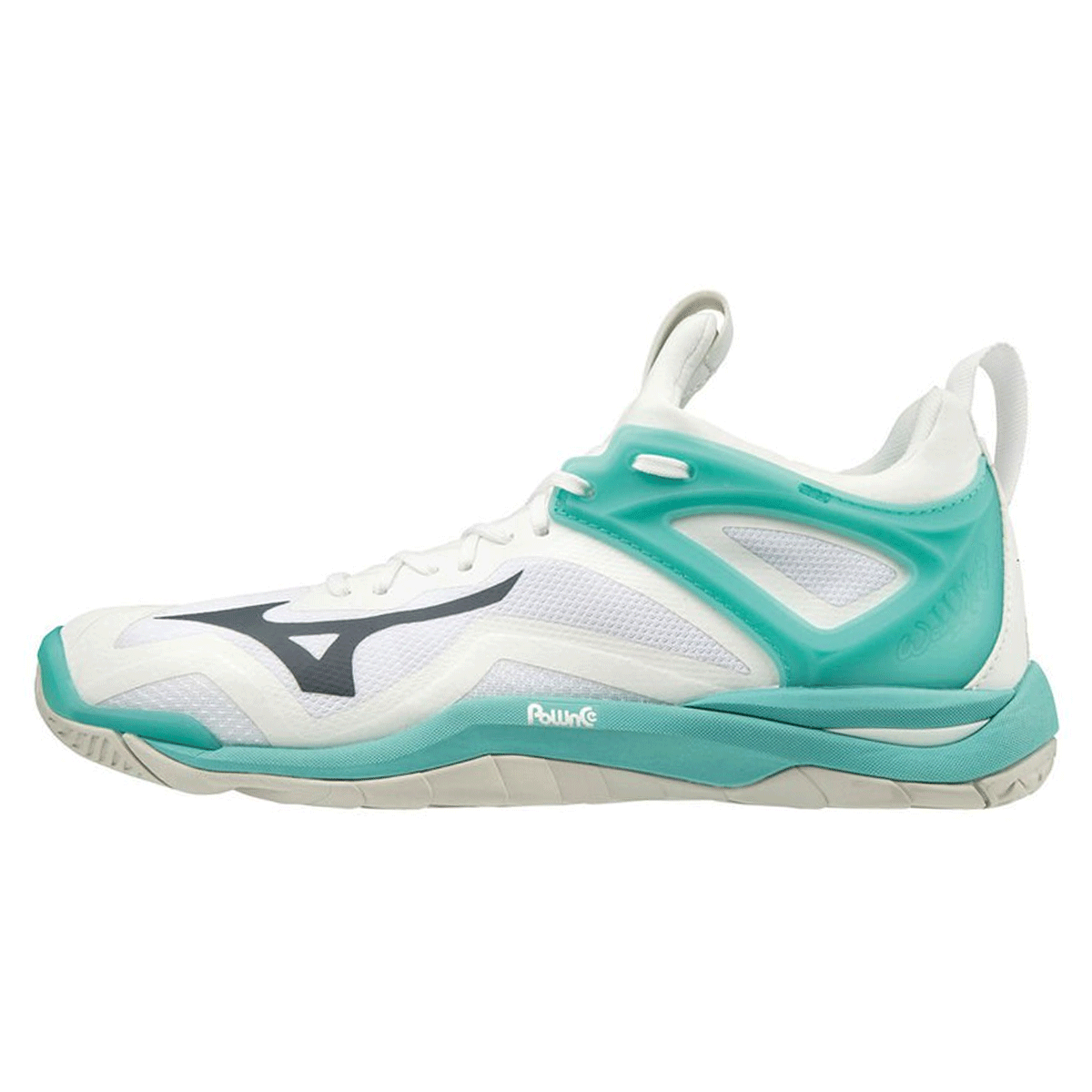 mizuno wave phantom 2 cool blue netball trainers