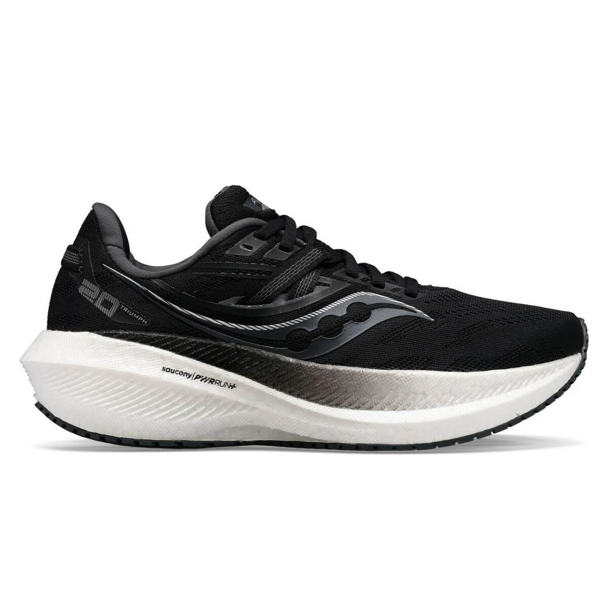 Saucony Triumph 20 Mens | Black/white - Black