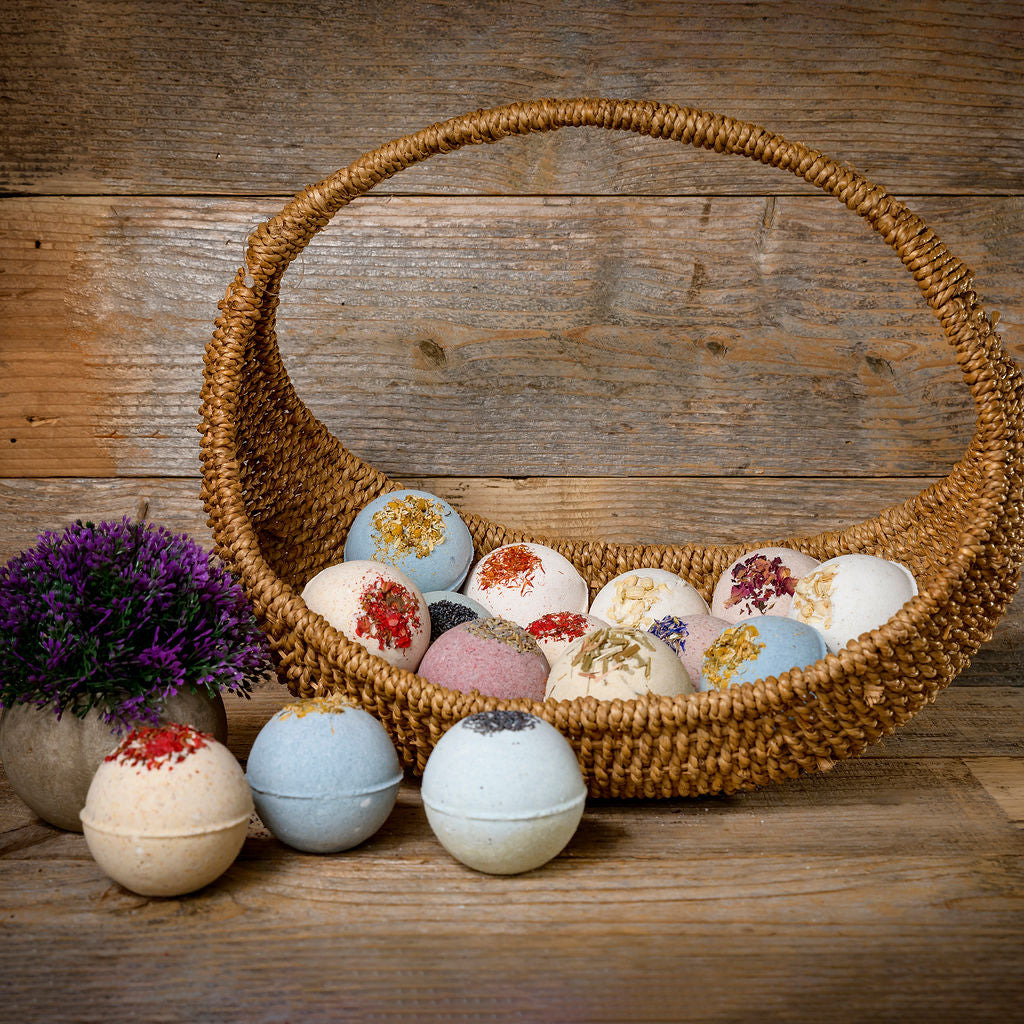 adding soap to bath bombs