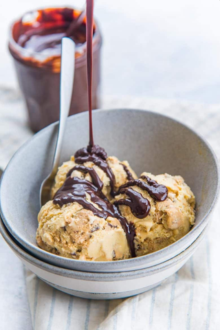 Salted Caramel Gookie Dough Ice Cream