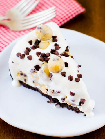 Cookie Dough Ice Cream Pie Slice