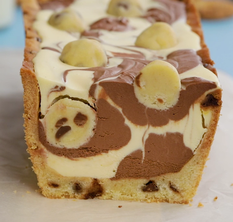 marbled cookie dough loaf