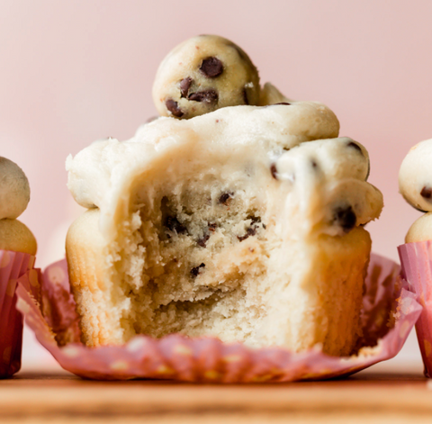 Cookie Dough Molten Cupcakes