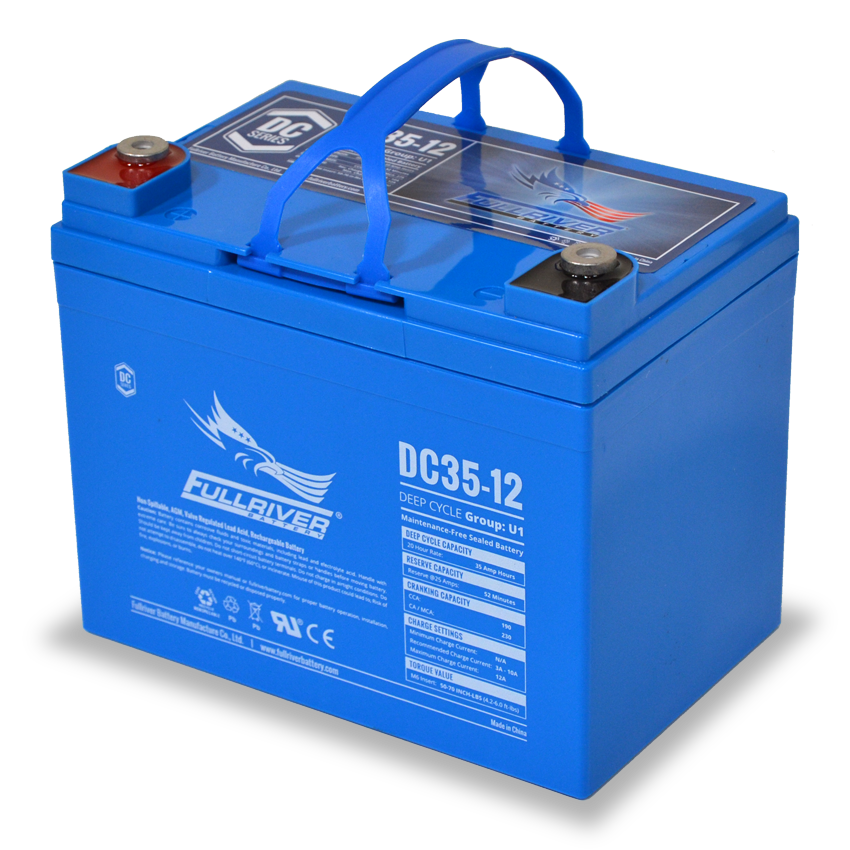 Fullriver Dc35 12 Deep Cycle Agm Battery Free Shipping Battery Guys