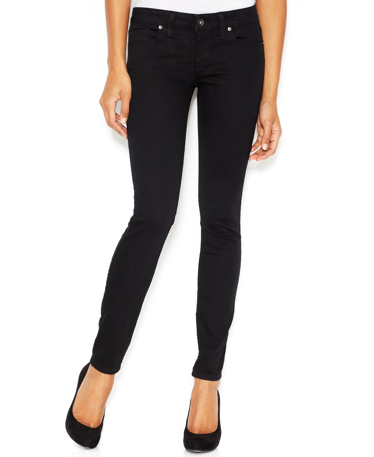 GUESS Low-Rise Skinny Jeans Silicon Silicone 30