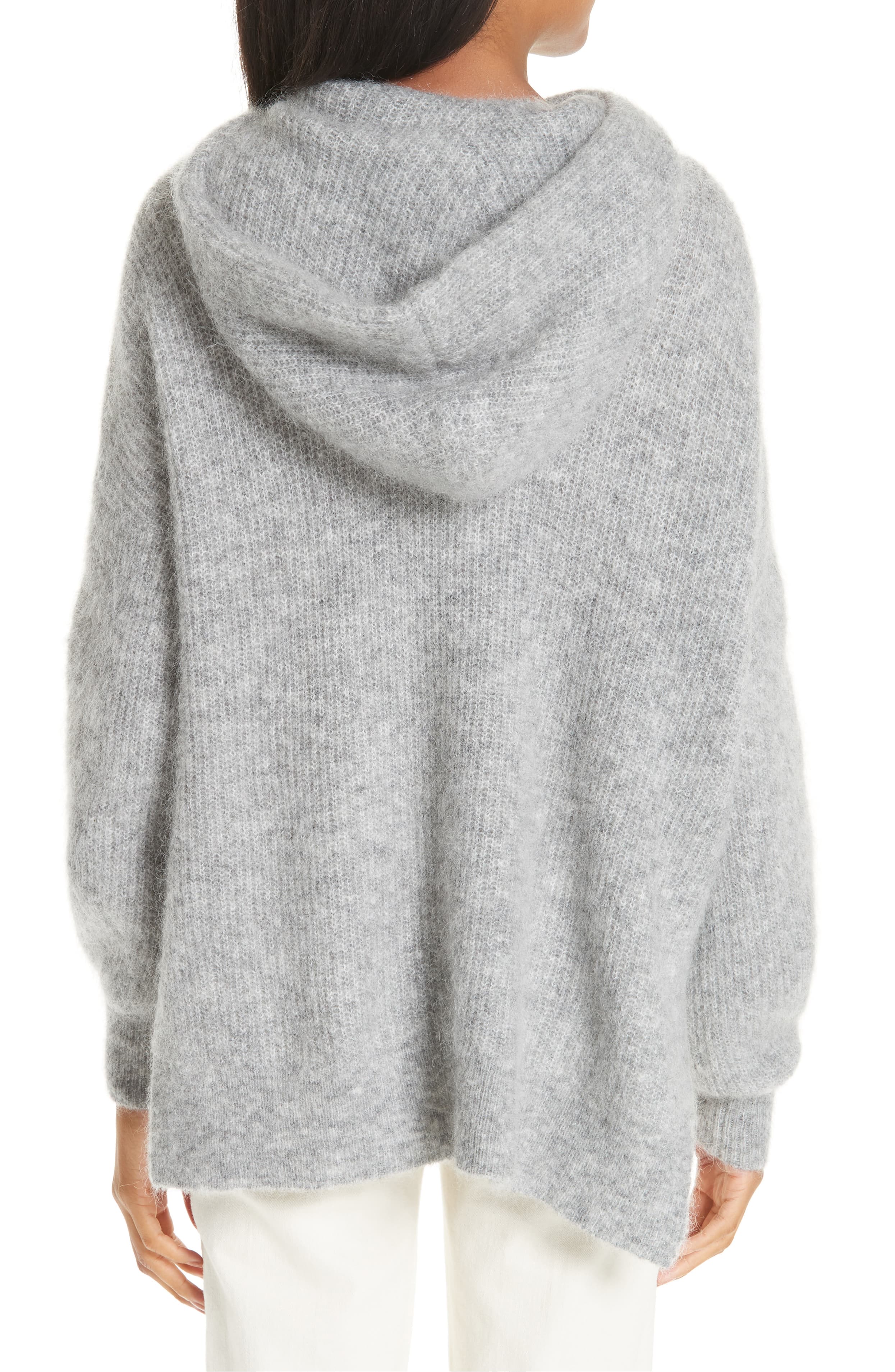 ganni knitted hoodie