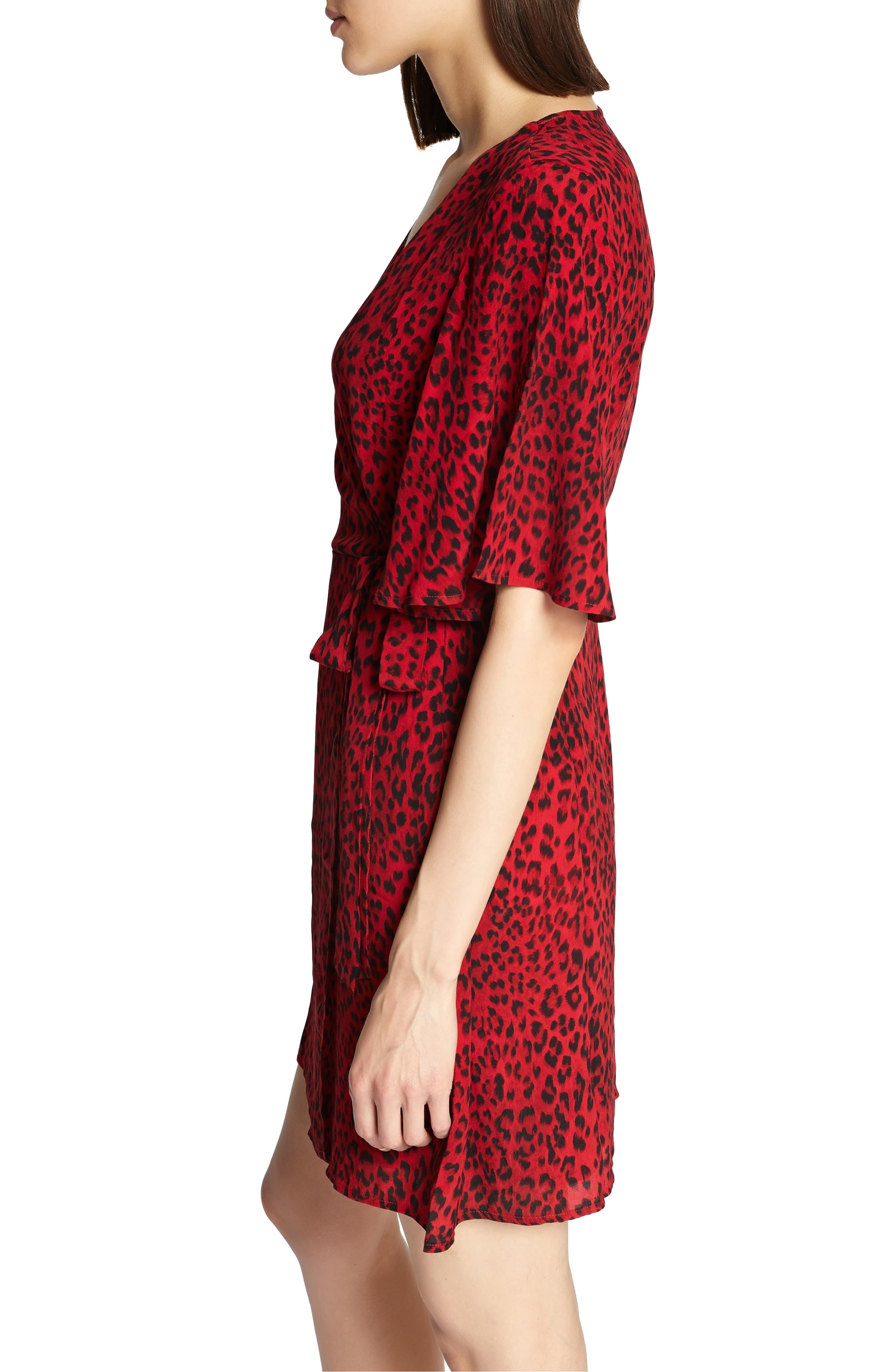 sanctuary leopard wrap dress