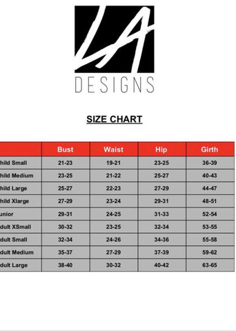 la dance designs size chart - dukesdoggydays