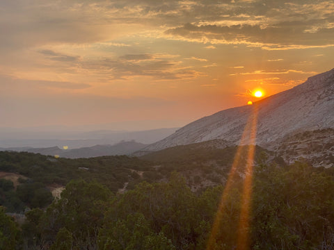 sunset near the eastern border of Utah in Dinosaur National Monument looking west