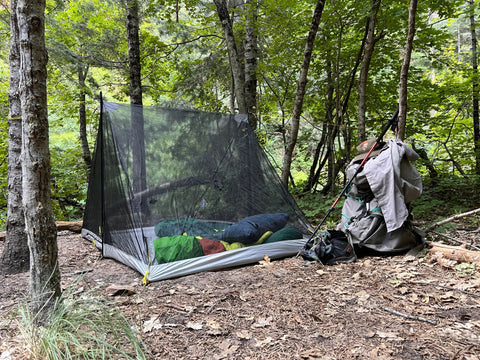 camp for the night with the Haven net tent