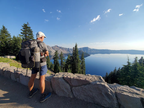 Dave overlooking Crater Lake