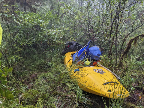 Kayak in the woods