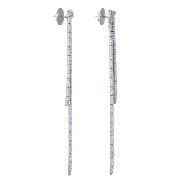 18K White Gold Estate Diamond Earrings – Long's Jewelers