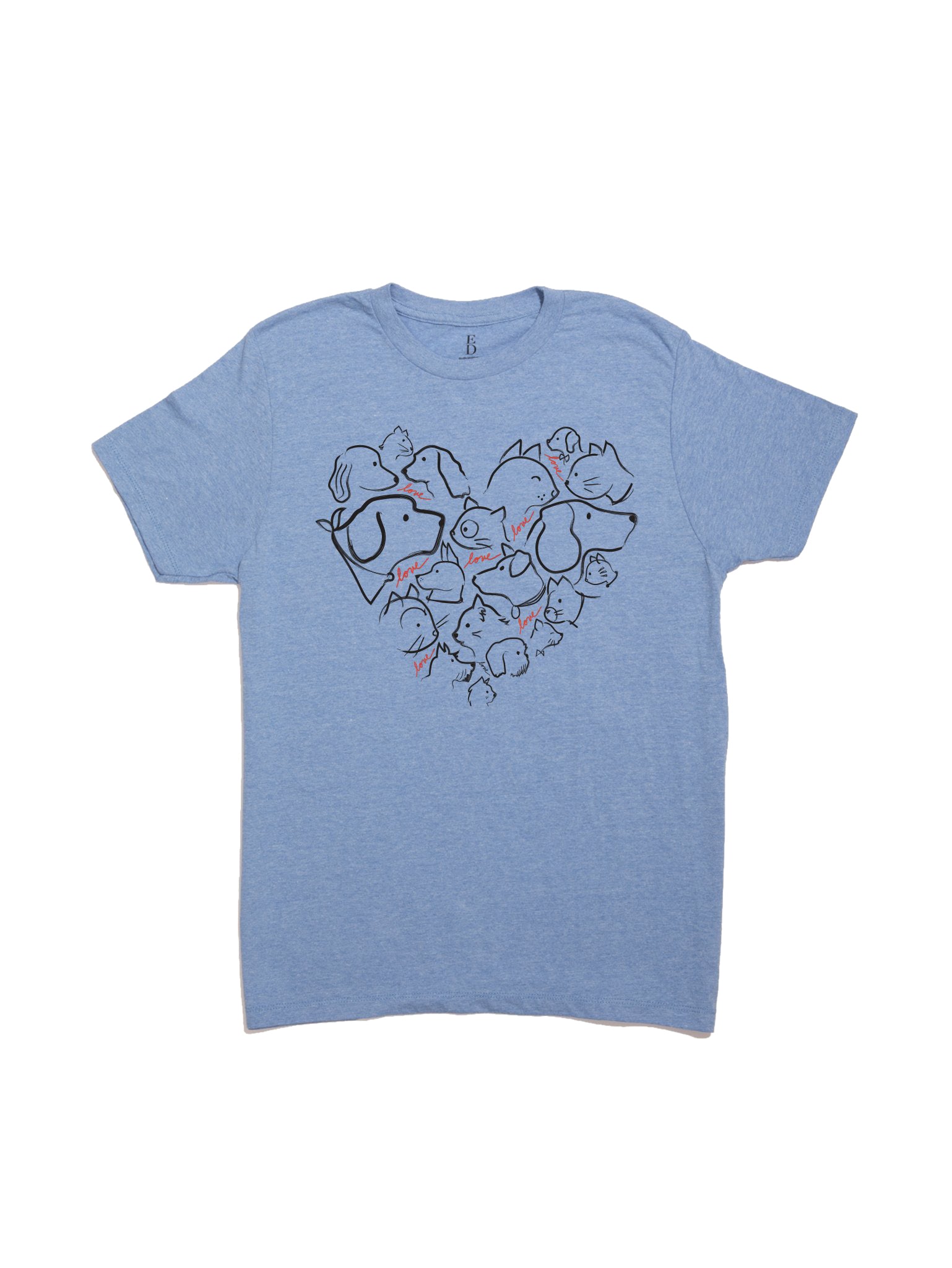 Dogs & Cats Heart Tee