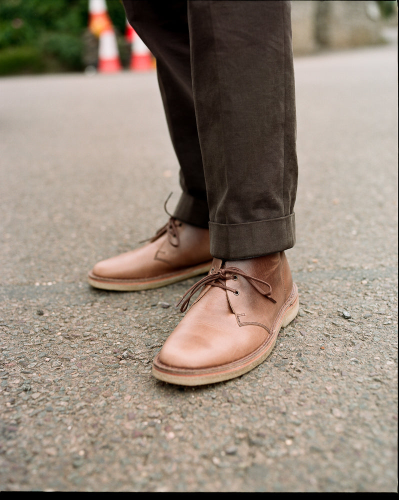 Crown Northampton Stitchdown Collection Woodford Desert Boot Grove Desert Shoe Horween Chromexcel Stead Suede