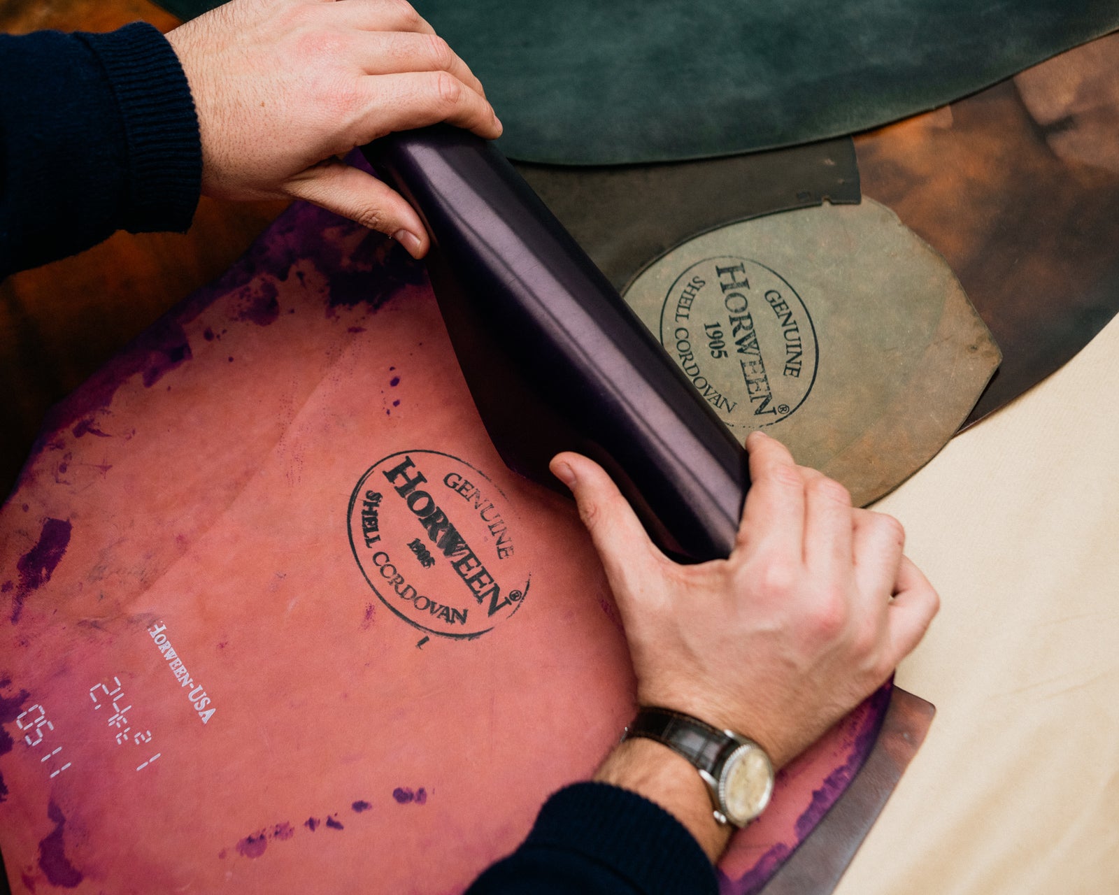 Horween 'Ultraviolet' Shell Cordovan