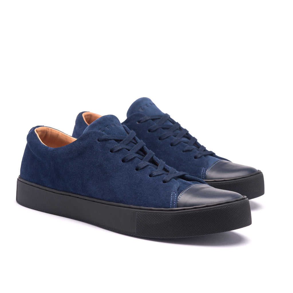 ABINGTON - NAVY BLACK SUEDE