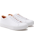 Crown Northampton Overstone Derby - All White Calf Leather Sneakers