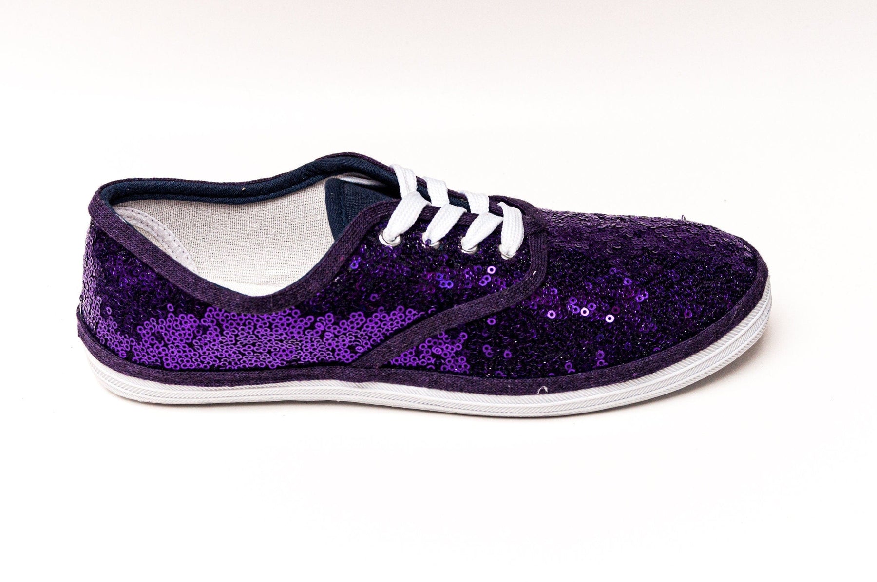 Purple Starlight Sequin Sneakers by Princess Pumps | Princess Pumps ...