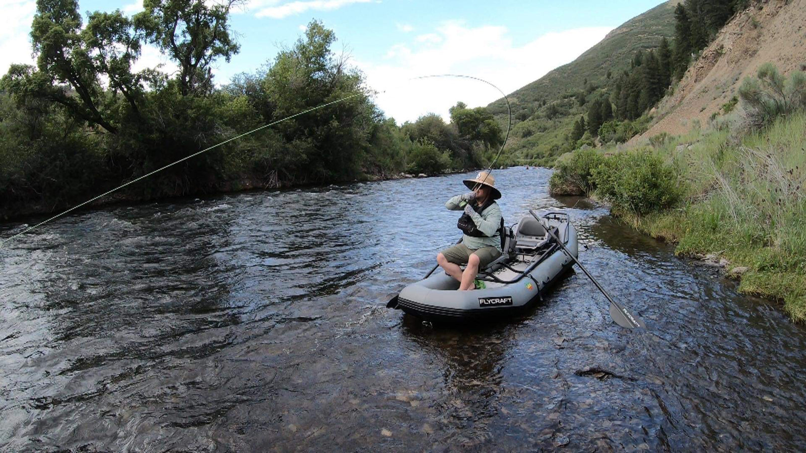 Dry Flies With Fly Fish Food In The Flycraft Stealth Inflatable Fishin Flycraft Usa