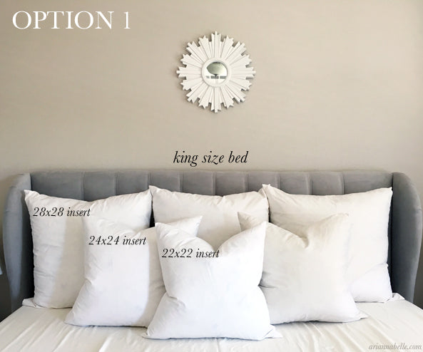 big decorative pillows for bed