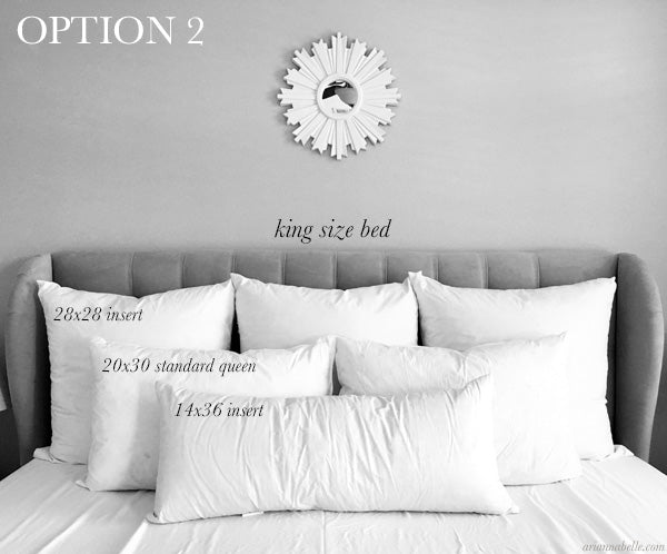 Pillow Size Guide for King Beds – Arianna Belle