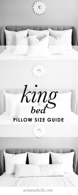 Pillow Size Guide for King Beds – Arianna Belle